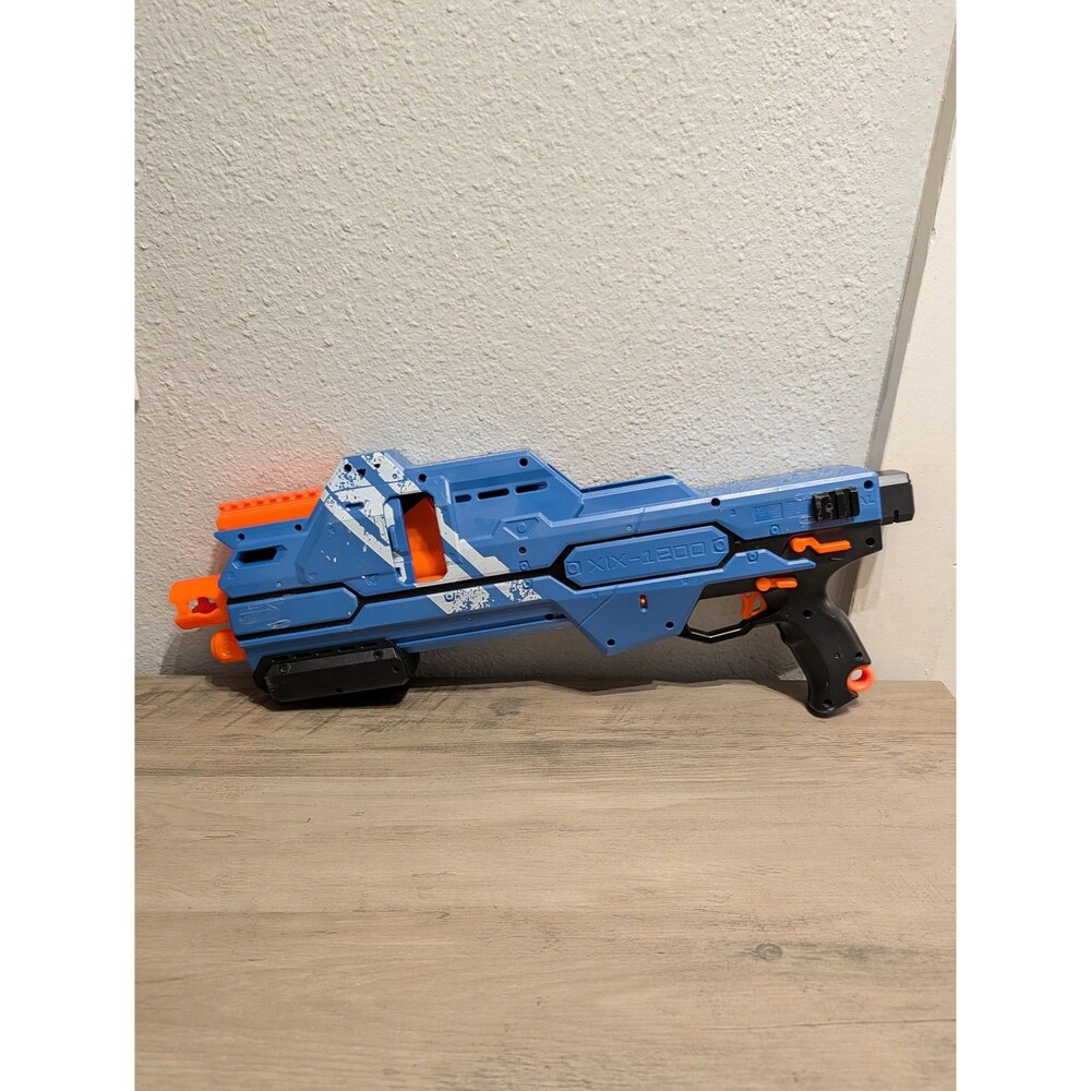 NERF Rival Hypnos XIX-1200 Blue Blaster Folding Stock Magazine No Ammo